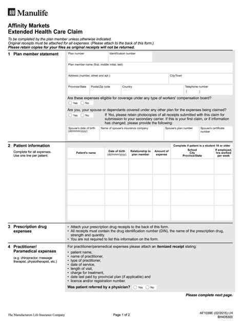 manulife eclaim|File an Individual Claim .